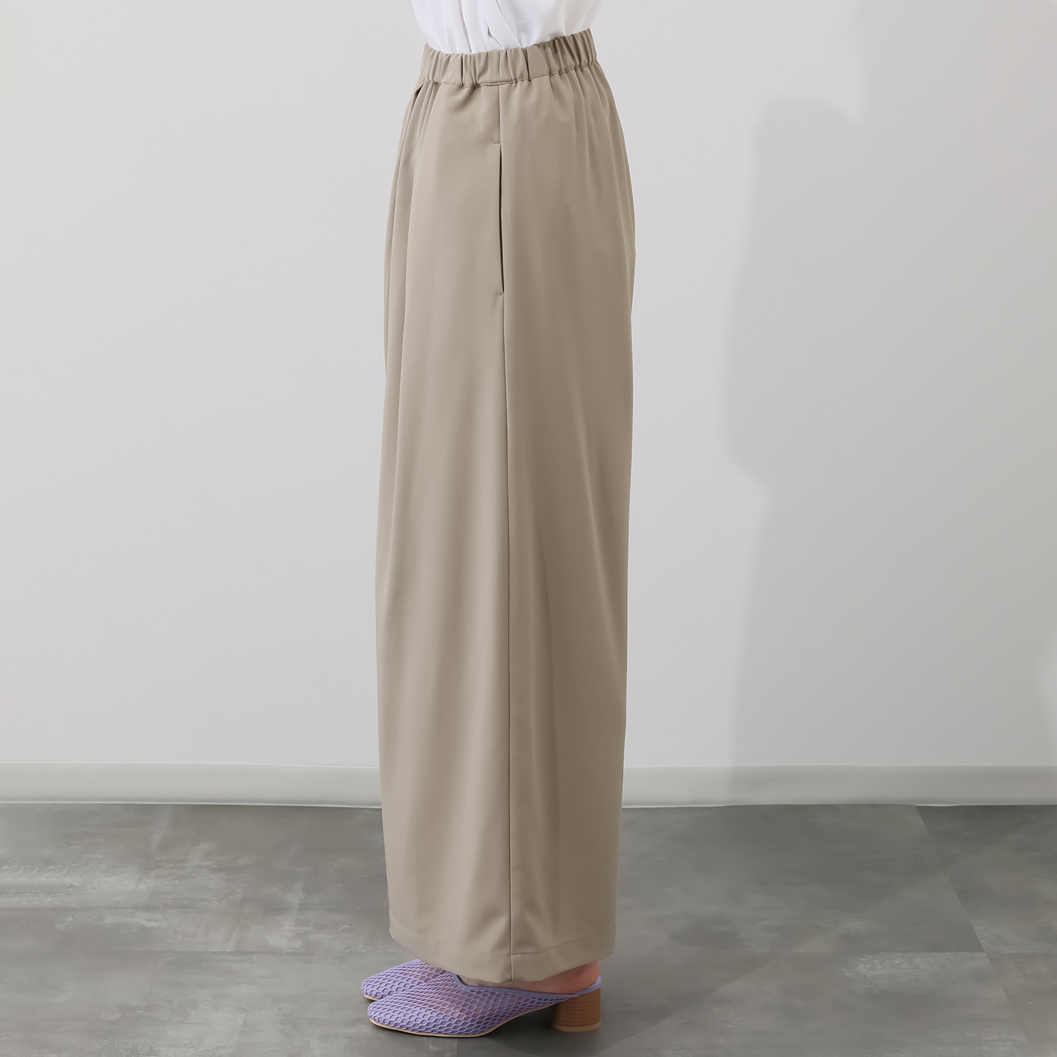 シーン アシンメトリー ワイドパンツ