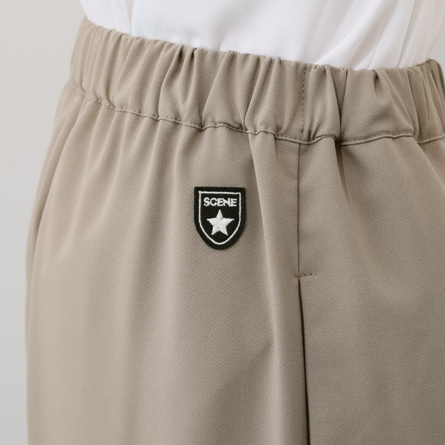 シーン アシンメトリー ワイドパンツ