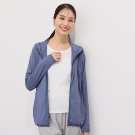 カッパ ＵＶカット・接触冷感 吸水速乾 クロスメッシュ フーディージャケット