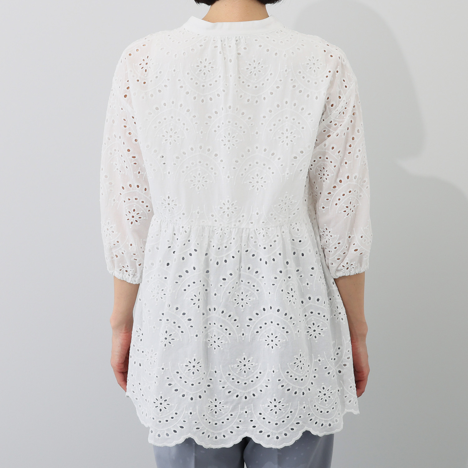 ダジュール カットワーク レースブラウス