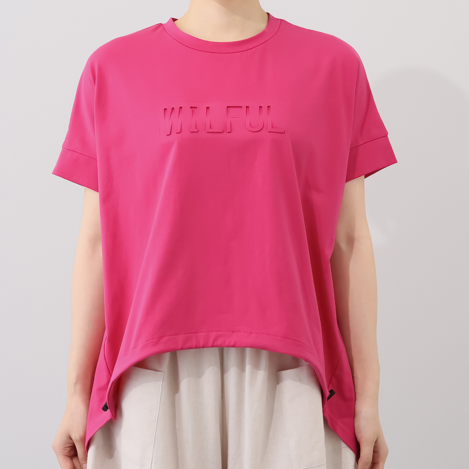 コイビトミサキ ドローストリング付 ロゴアクセント プルオーバー