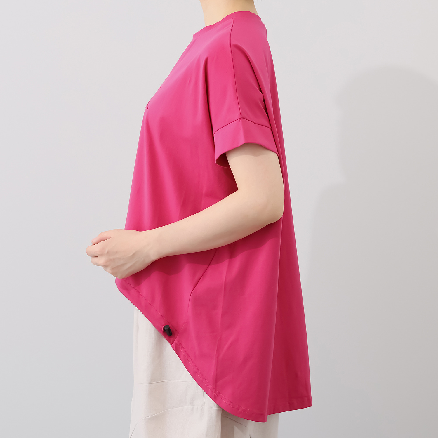 コイビトミサキ ドローストリング付 ロゴアクセント プルオーバー