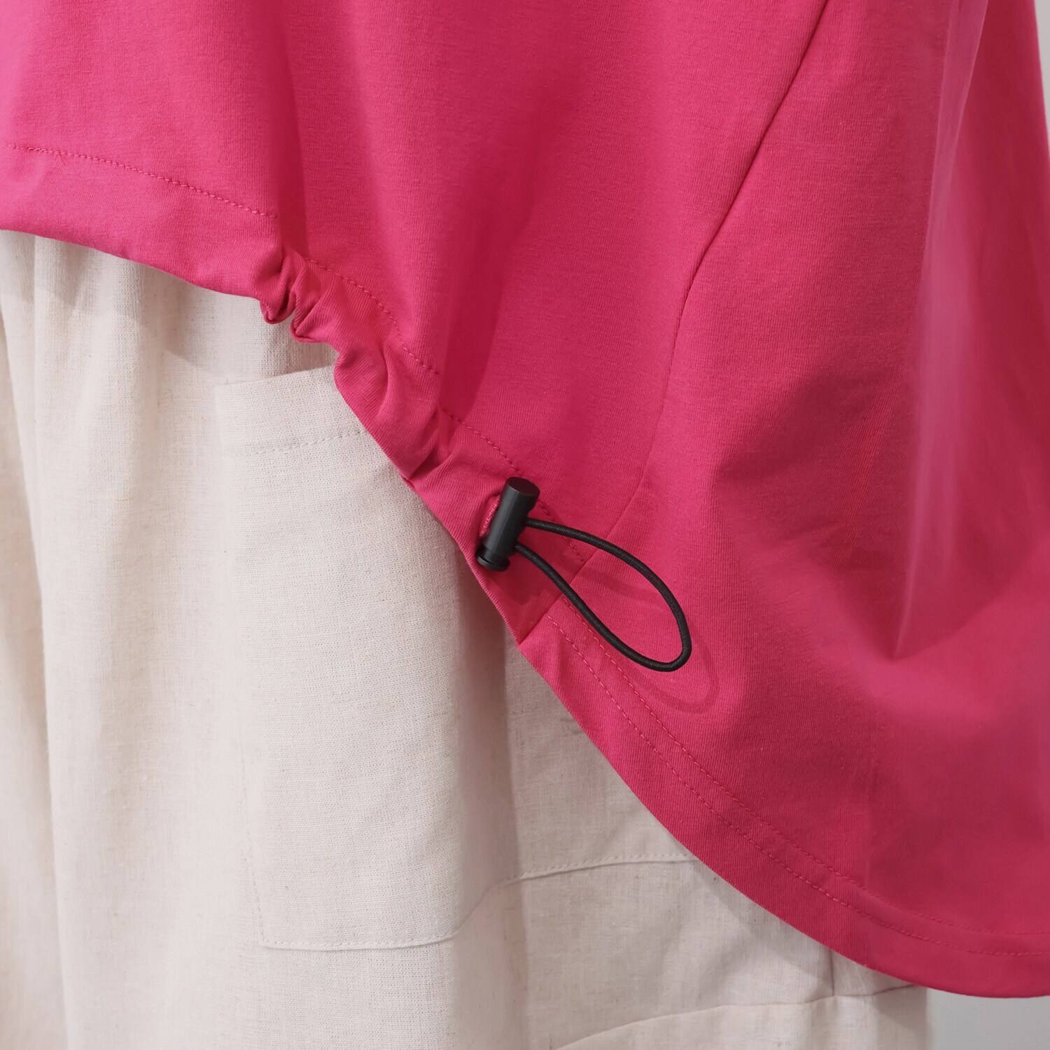 コイビトミサキ ドローストリング付 ロゴアクセント プルオーバー