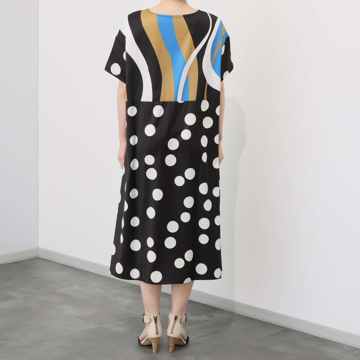 コイビトミサキ ドット＆アートプリント ワンピース