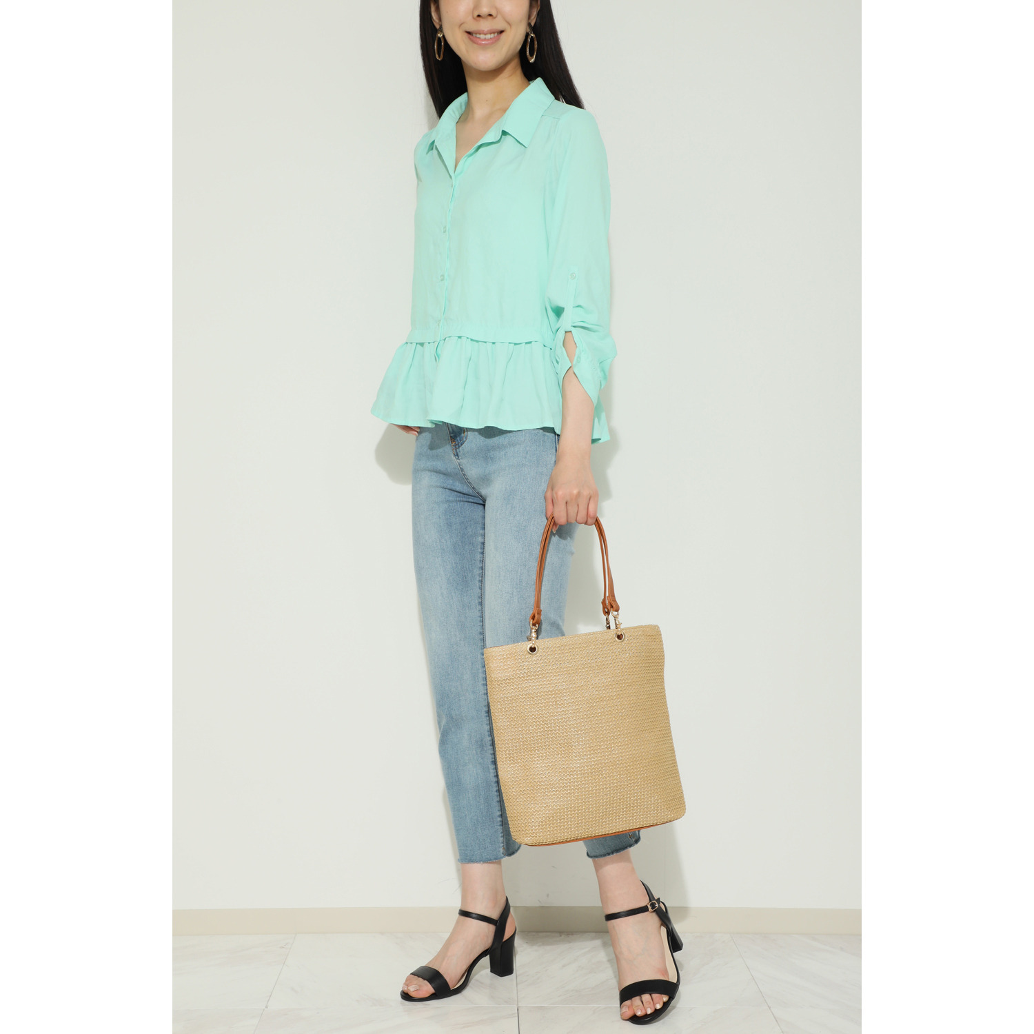 ラルジュ かごトートバッグ