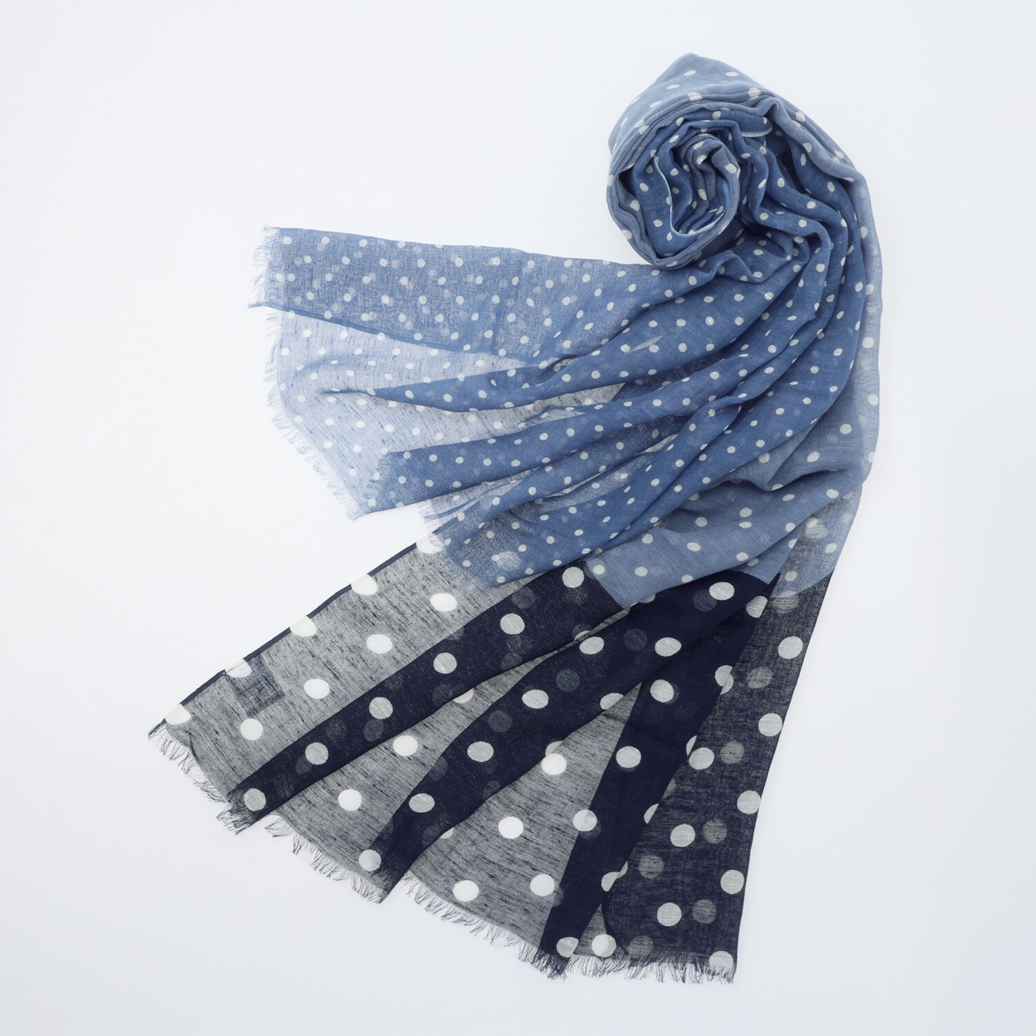 ダジュール ドットグラデーション ストール