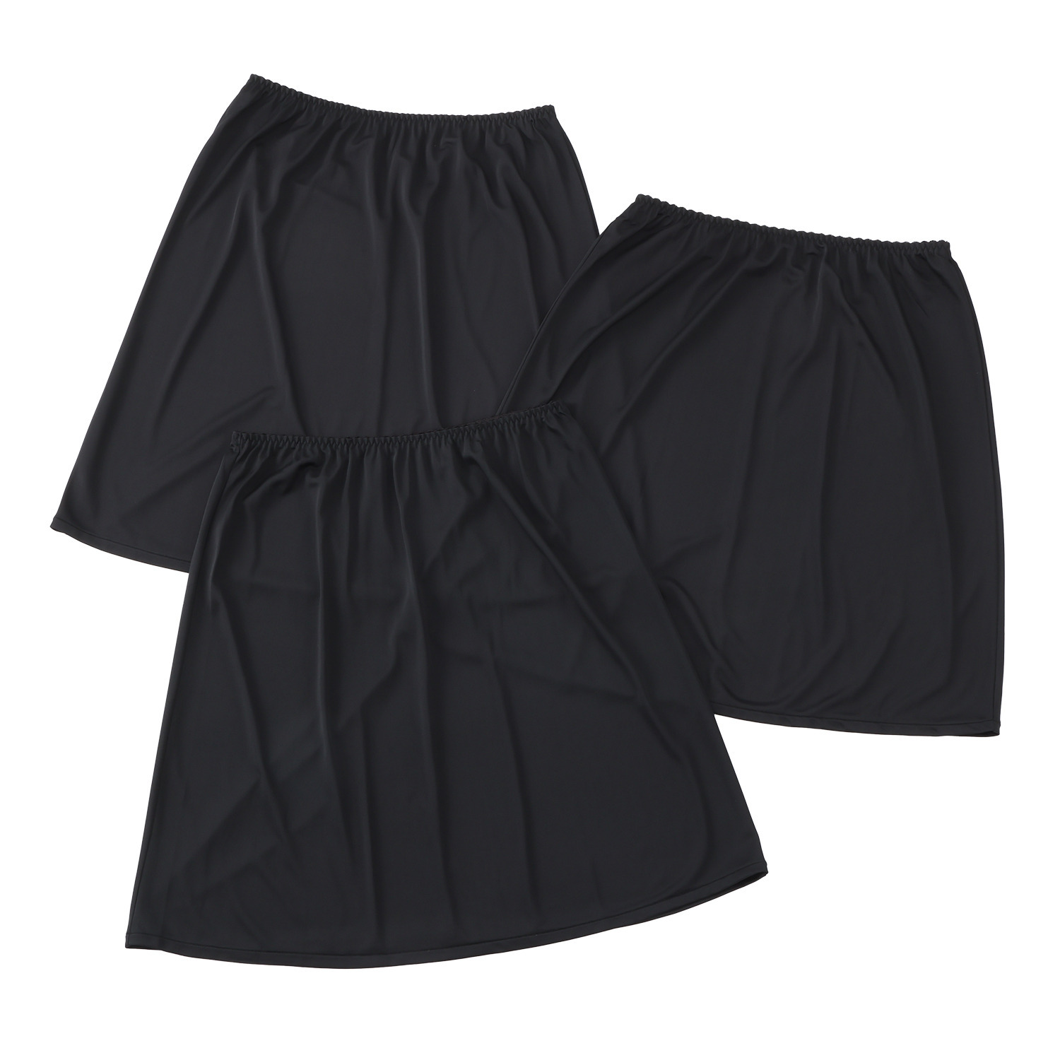 マリランテ カラーはお任せ！ お楽しみ袋 ベンベルグ混 ペチコート３枚セット ＜４５ｃｍ丈＞