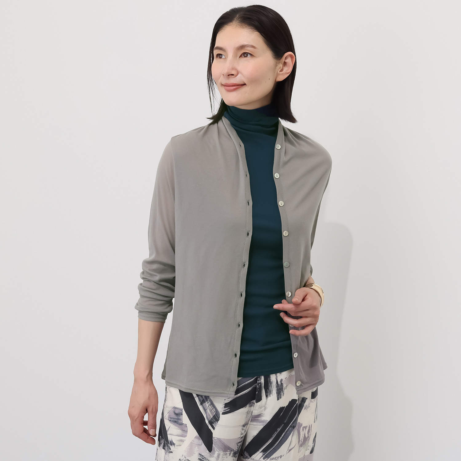 天使の綿シフォン 極上の肌触り！ ２ウェイカーディガン