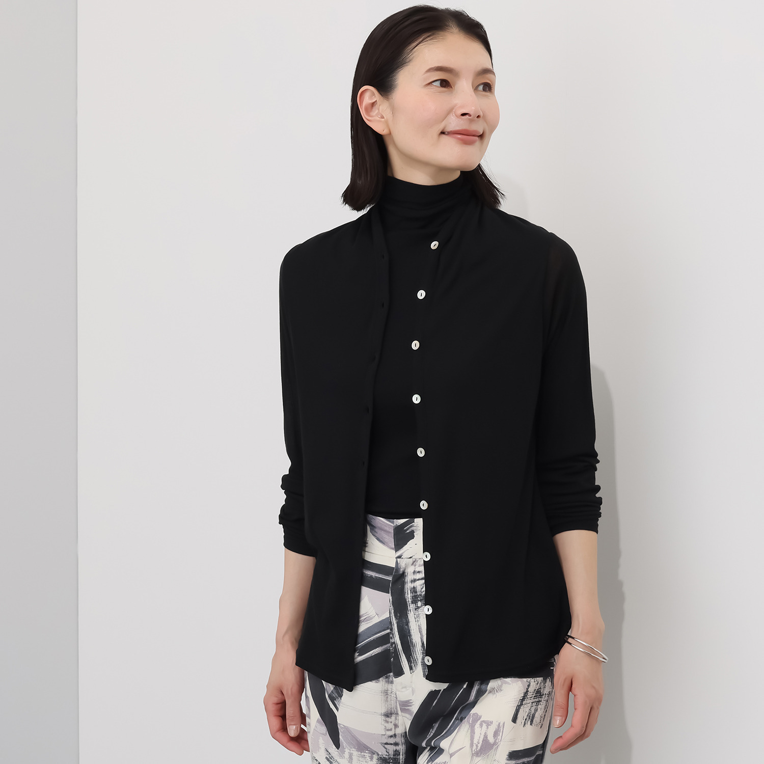 天使の綿シフォン 極上の肌触り！ ２ウェイカーディガン