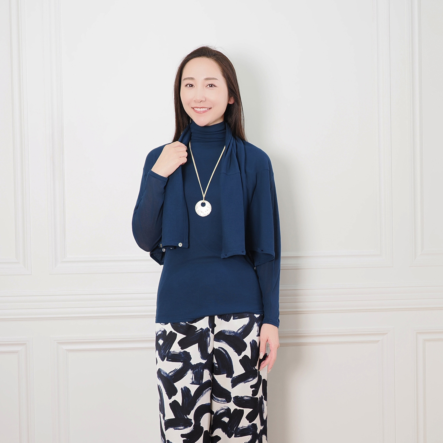 天使の綿シフォン 極上の肌触り！ ２ウェイカーディガン