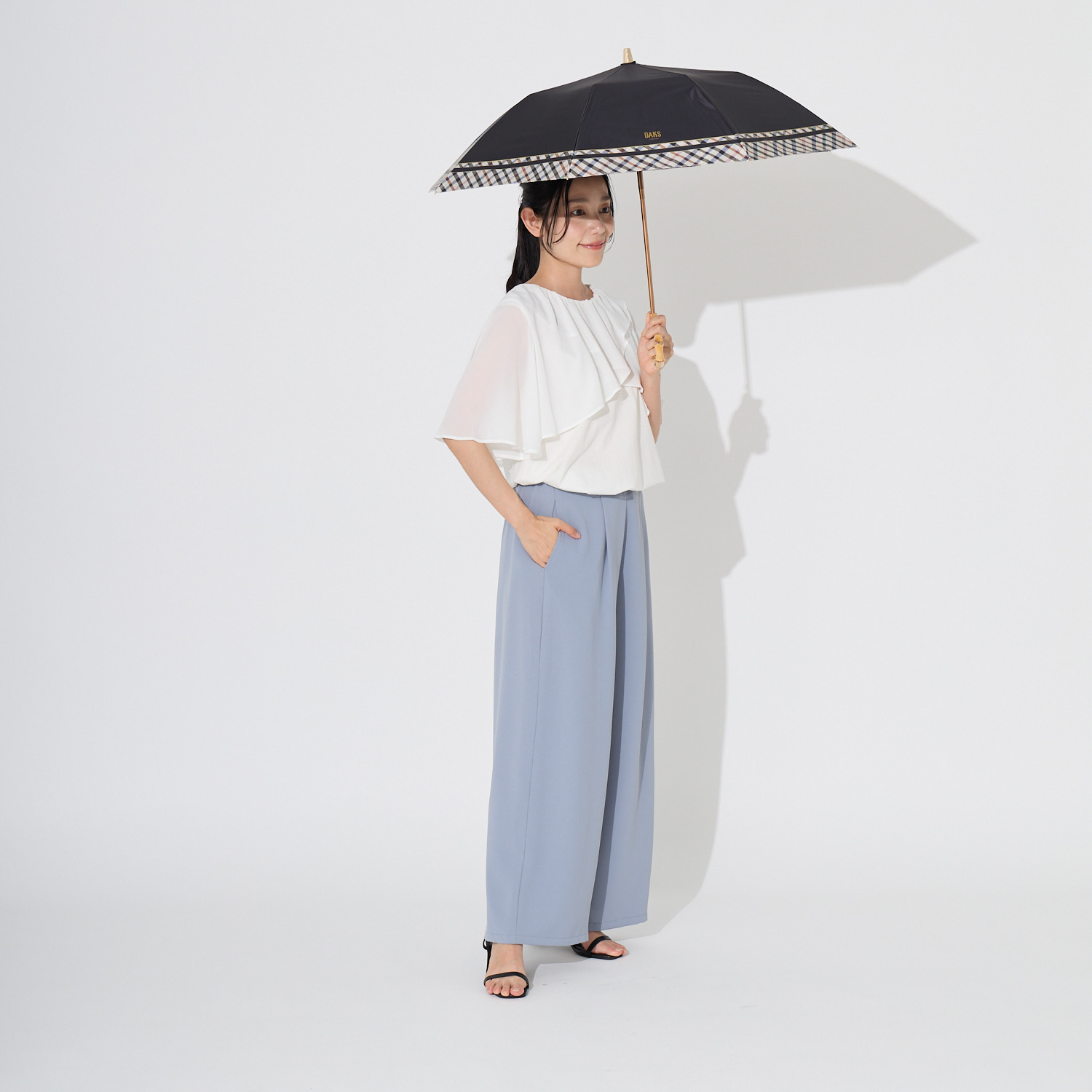 ＤＡＫＳ 一級遮光 晴雨兼用 楽折ジャンプ傘