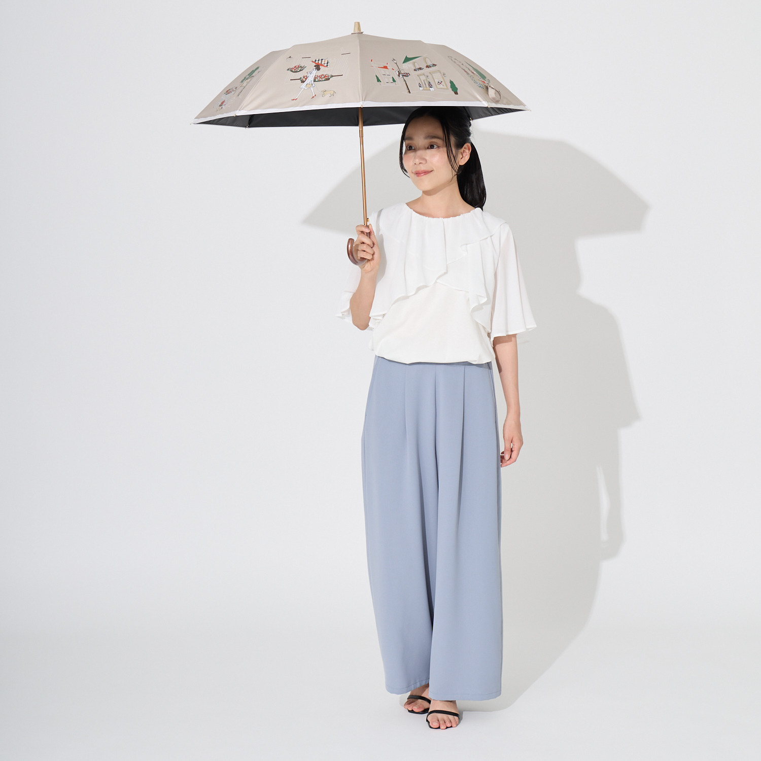 ＤＡＫＳ 一級遮光 晴雨兼用 楽折ジャンプ傘