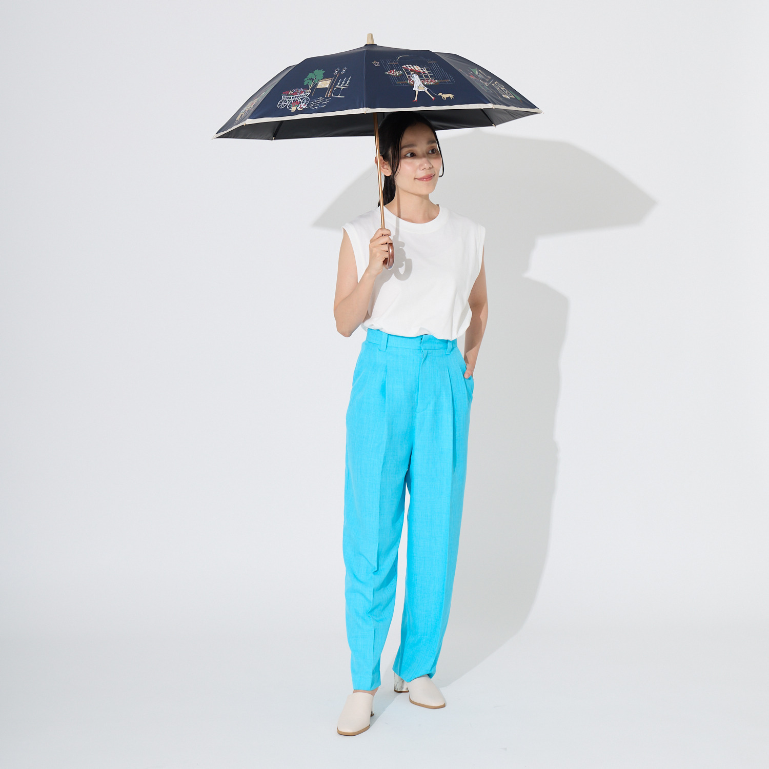 ＤＡＫＳ 一級遮光 晴雨兼用 楽折ジャンプ傘