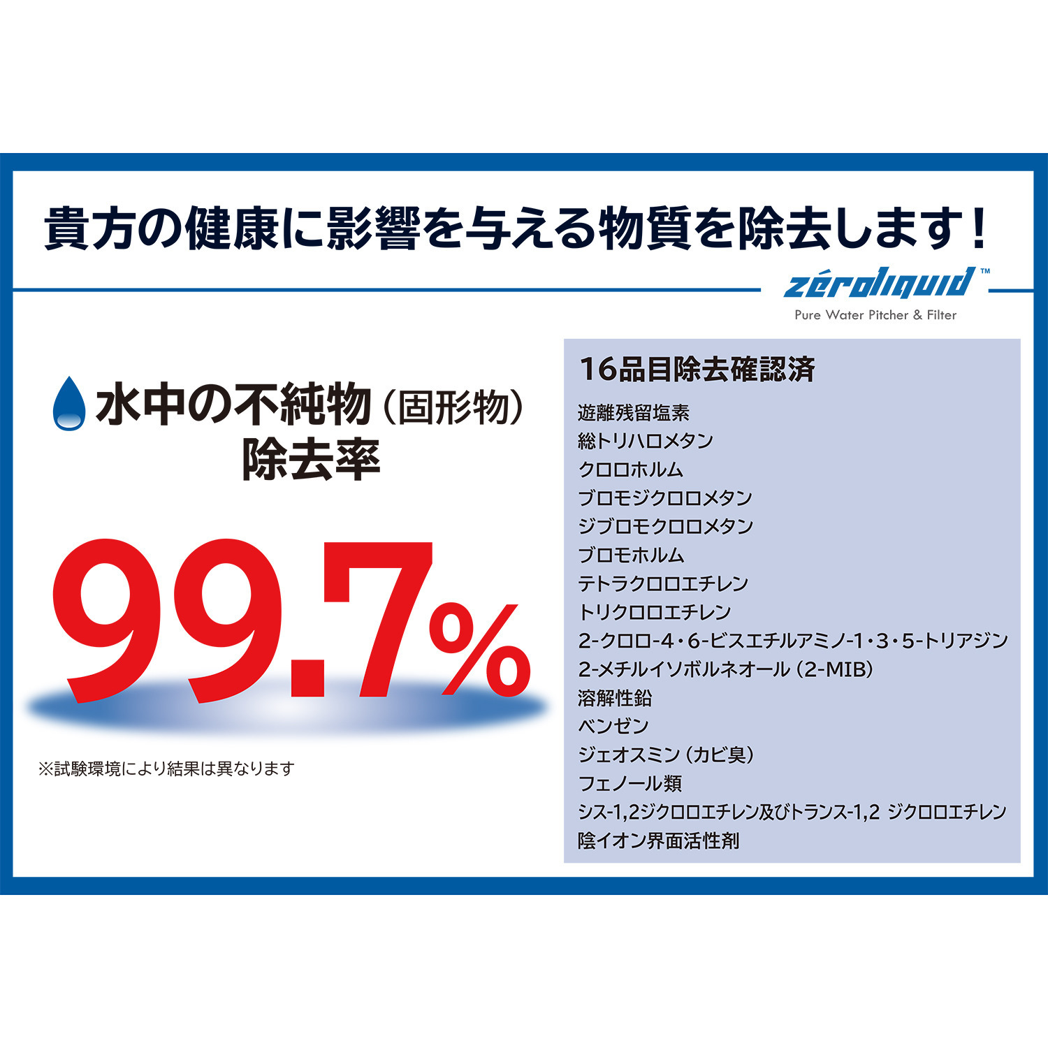 ６層浄水フィルター搭載 素材の味を引き立てる ＺＥＲＯピッチャー