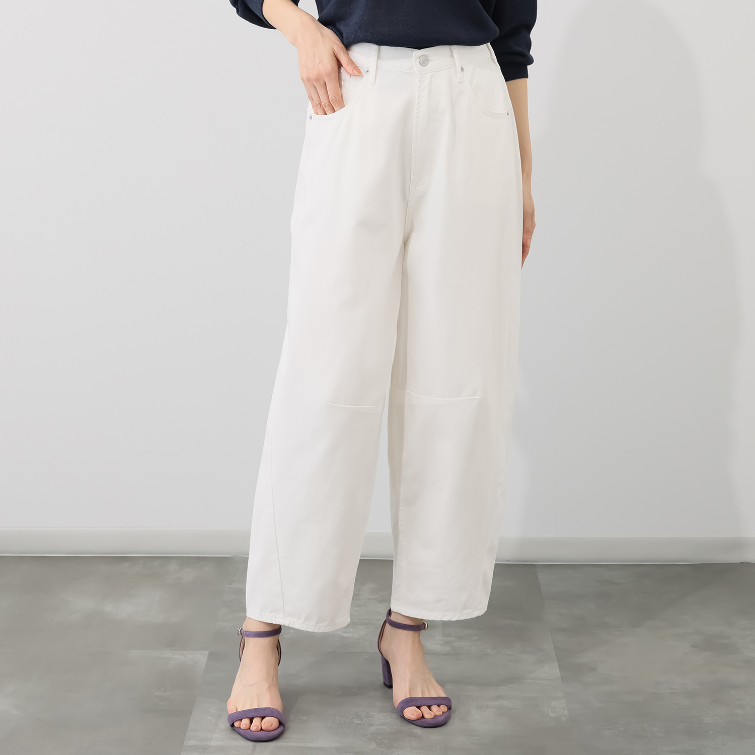 ＢＯＵＮＣＹ　ＢＯＮＤ 軽やかで柔らかい ライトオンスデニム カーブデザインパンツ