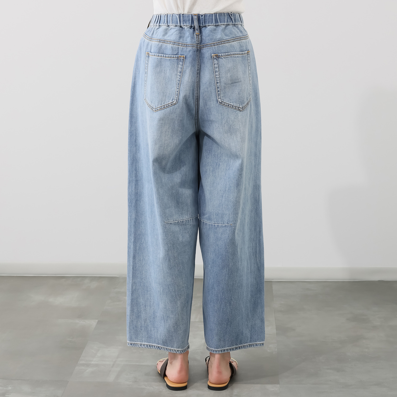 ＢＯＵＮＣＹ　ＢＯＮＤ 軽やかで柔らかい ライトオンスデニム カーブデザインパンツ