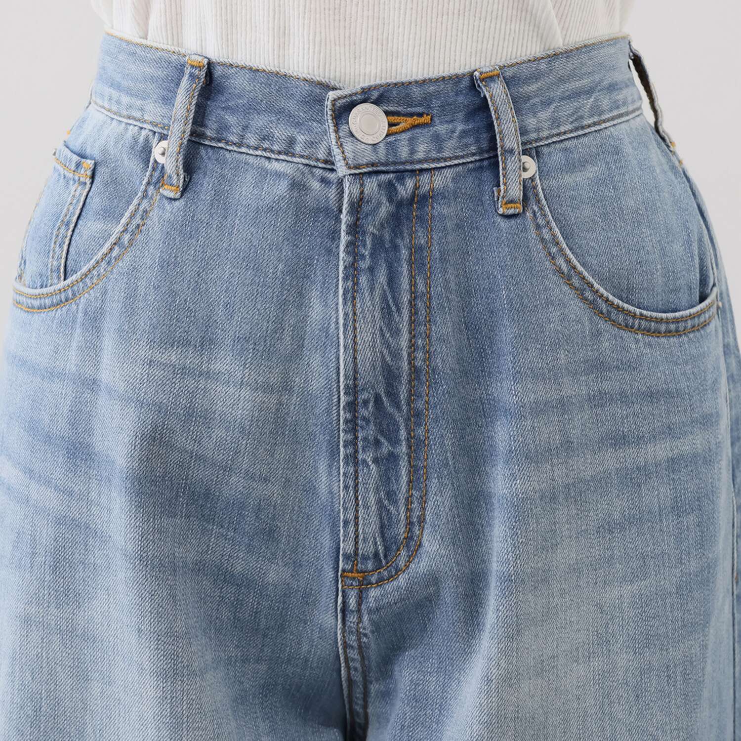 ＢＯＵＮＣＹ　ＢＯＮＤ 軽やかで柔らかい ライトオンスデニム カーブデザインパンツ