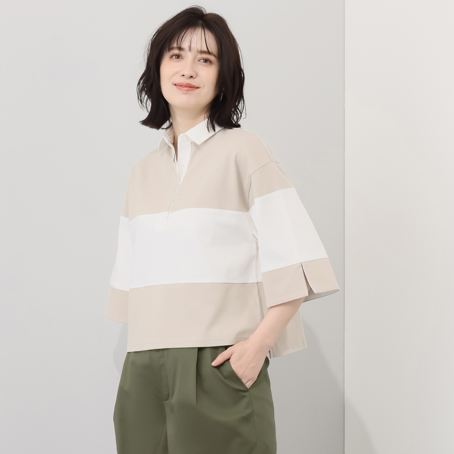 イロプライム 大人のラガーシャツ