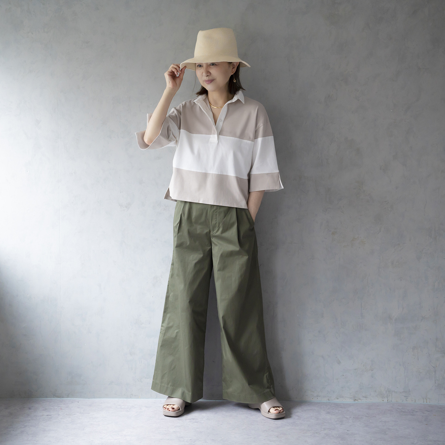 イロプライム 大人のラガーシャツ