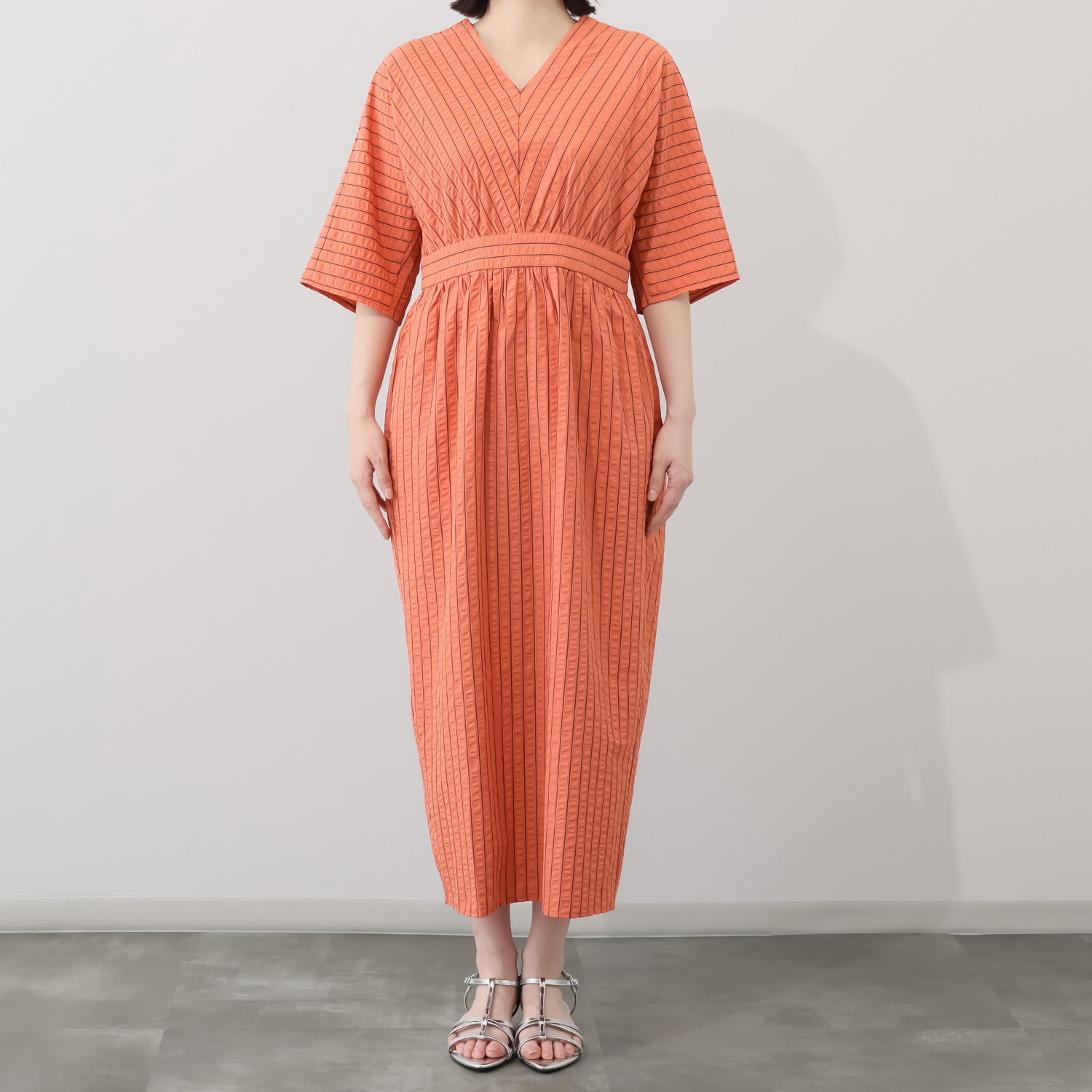 イロプライム ストライプワンピース