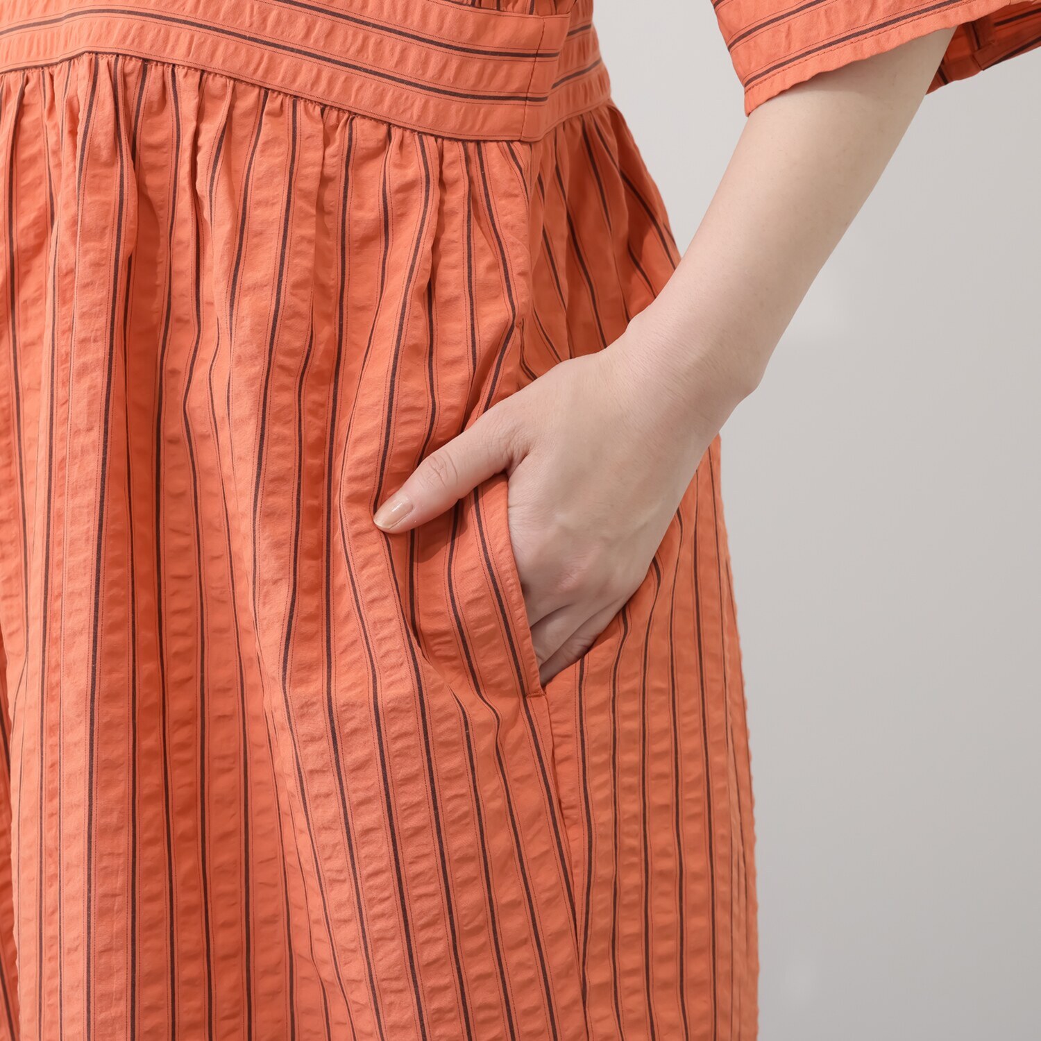 イロプライム ストライプワンピース