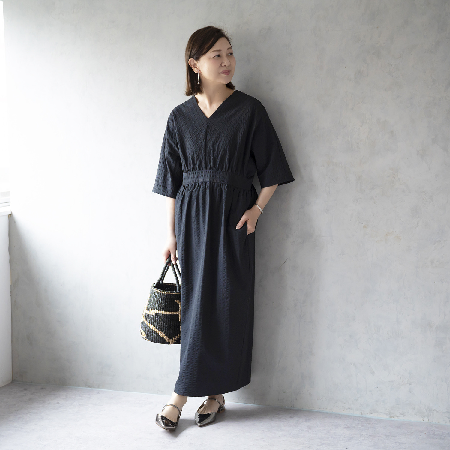 イロプライム ストライプワンピース