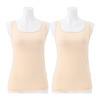 きれいになろう！ ひんやり涼しい！ プンギインギョン 接触冷感・抗菌防臭 カップ付きタンクトップ 同色２枚セット