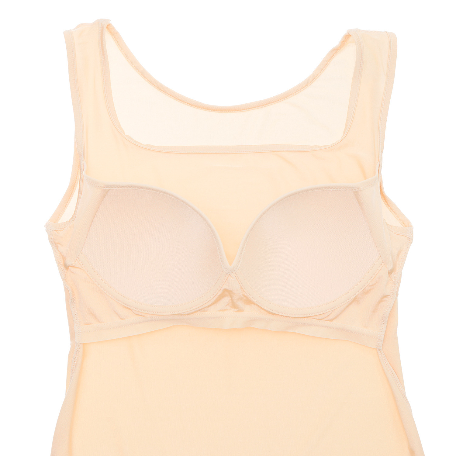 きれいになろう！ ひんやり涼しい！ プンギインギョン 接触冷感・抗菌防臭 カップ付きタンクトップ 同色２枚セット