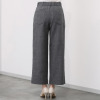 レア　ジェム 天然素材のマリアージュ フレンチリネンとウールで 上質カジュアルを装う ツータックパンツ