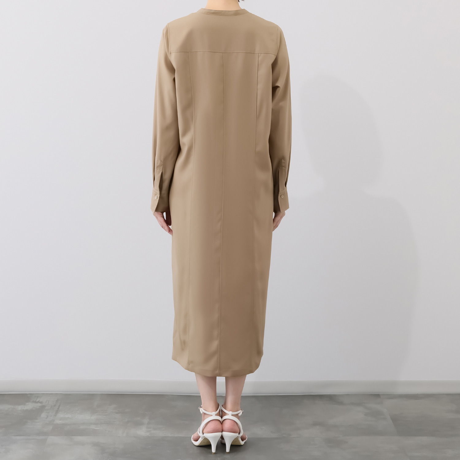 レア　ジェム 究極の細番手 プレミアムウール ロングワンピース