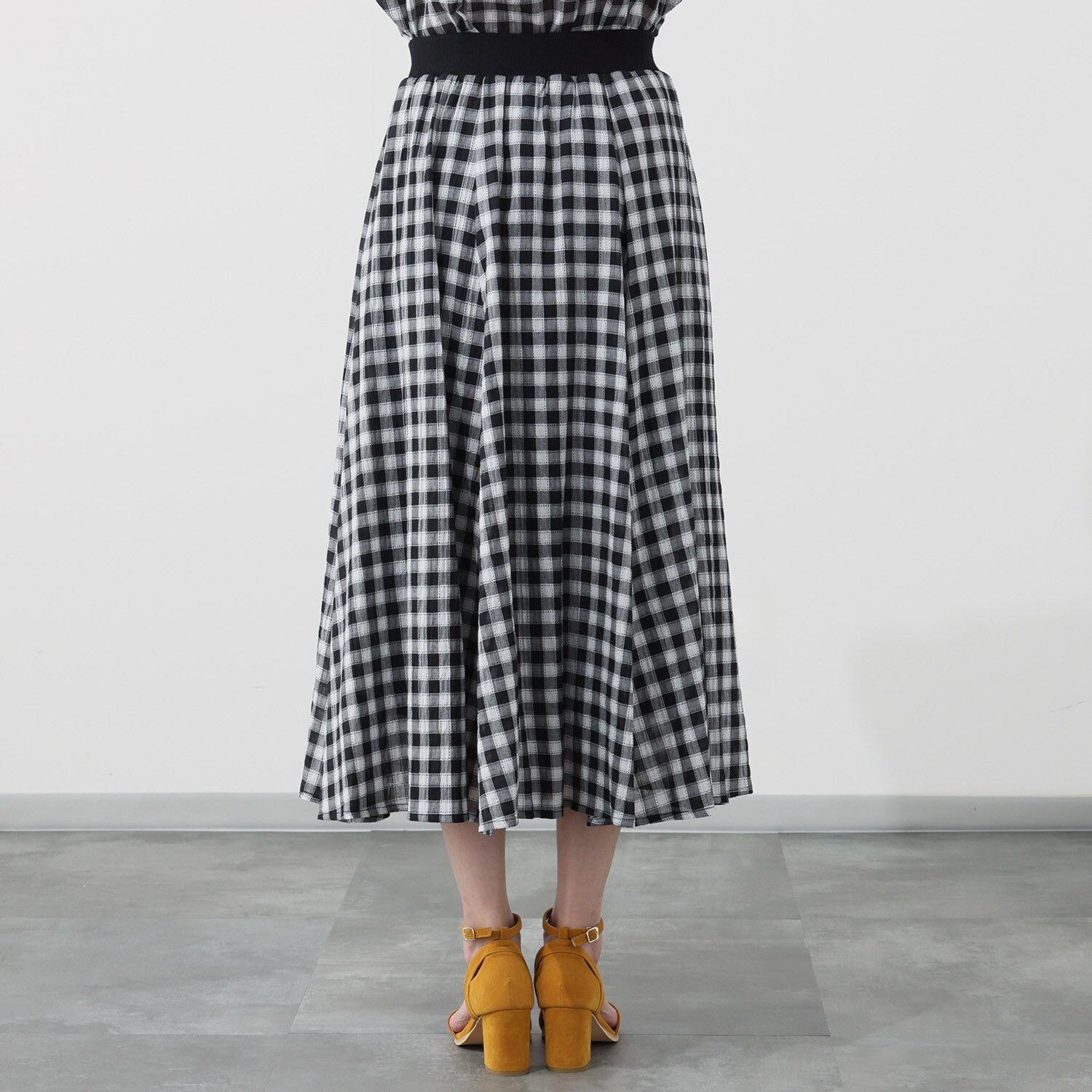 スタイル・ラヴィー シャーリング ギンガムチェックスカート