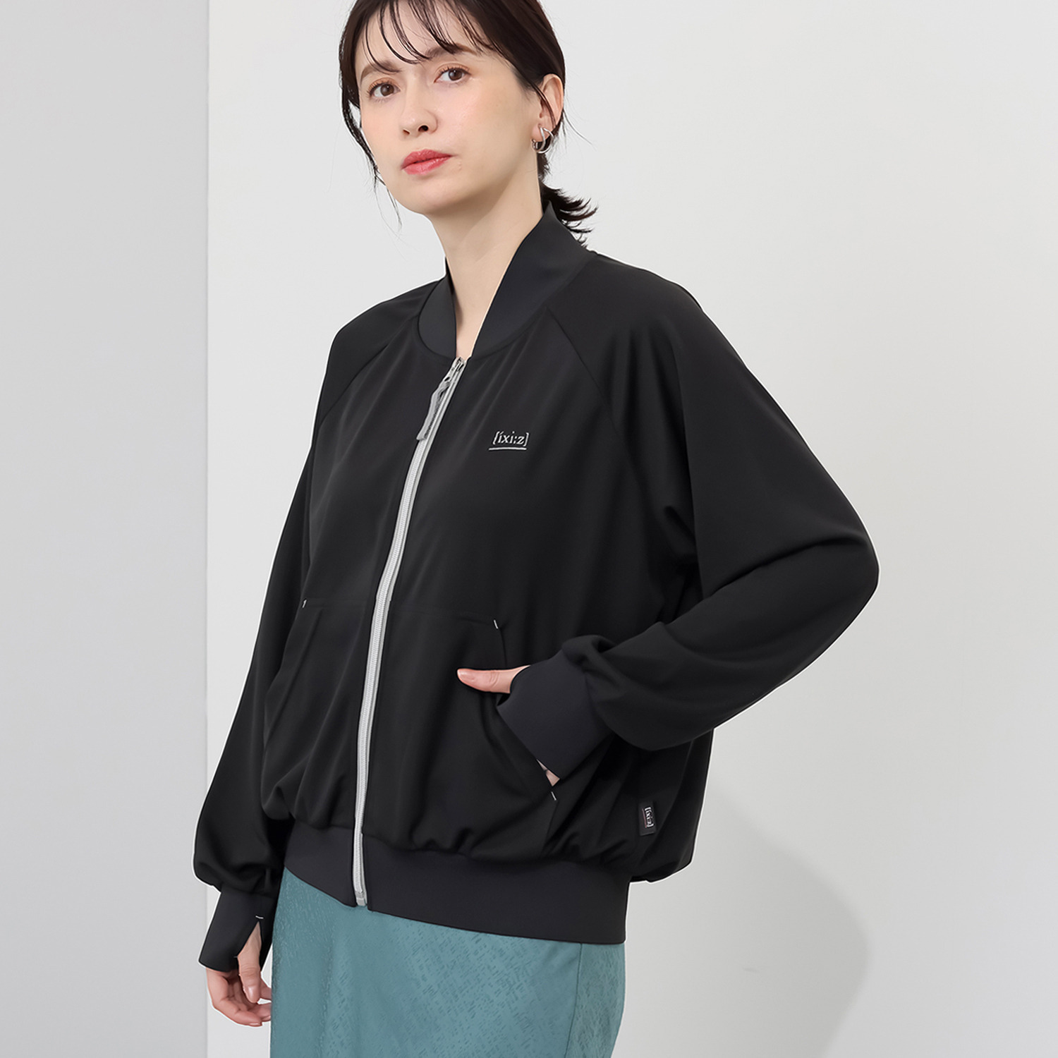 イクシーズ 夏にうれしい ＵＶカット・接触冷感 ライトブルゾン