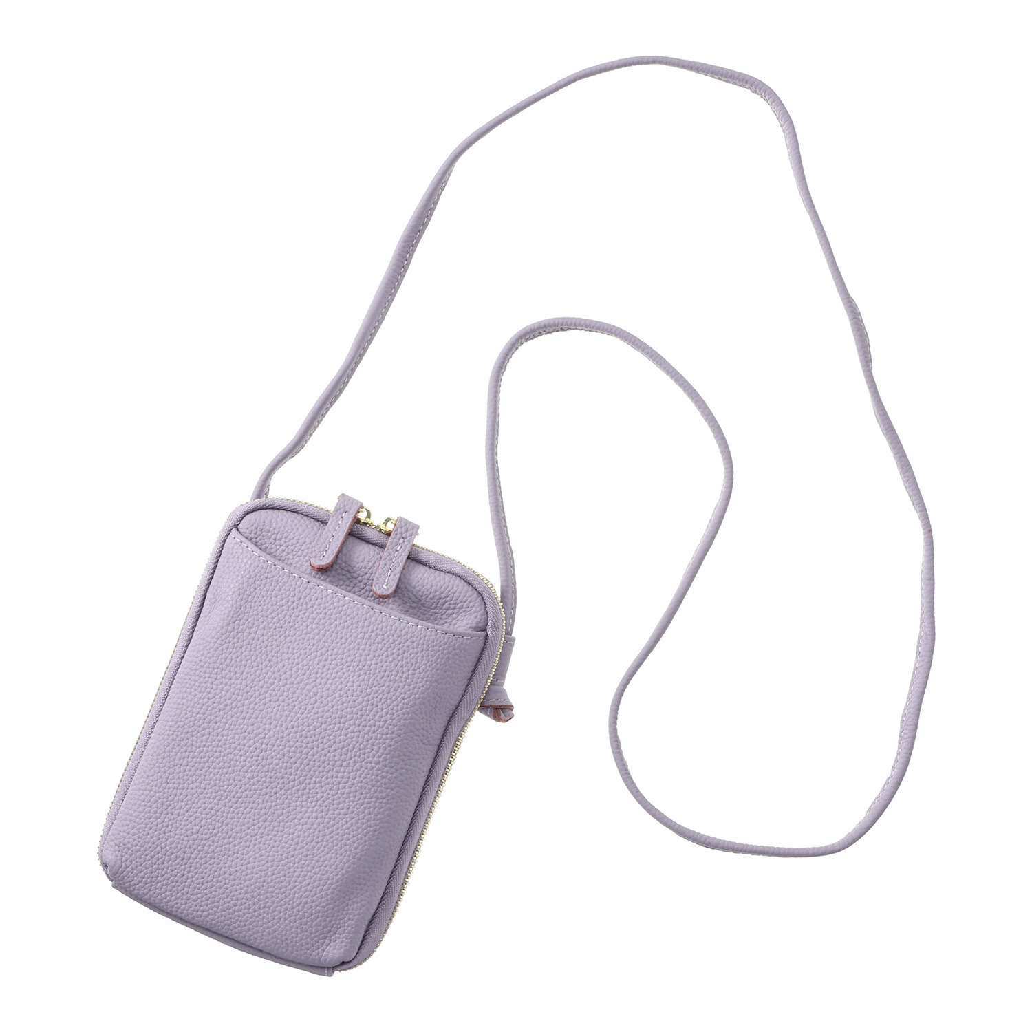 グッシオイタリー 牛革 スマホショルダーバッグ