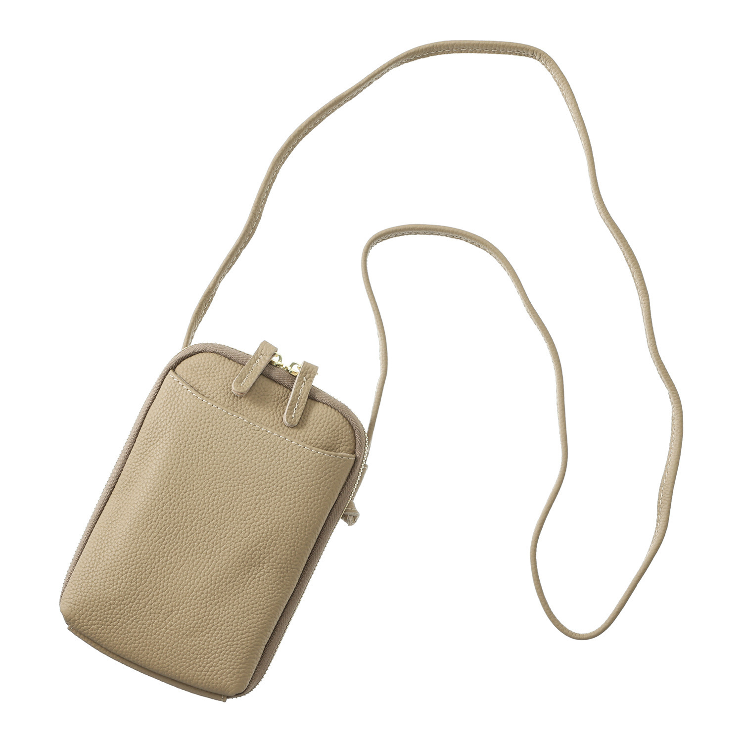 グッシオイタリー 牛革 スマホショルダーバッグ