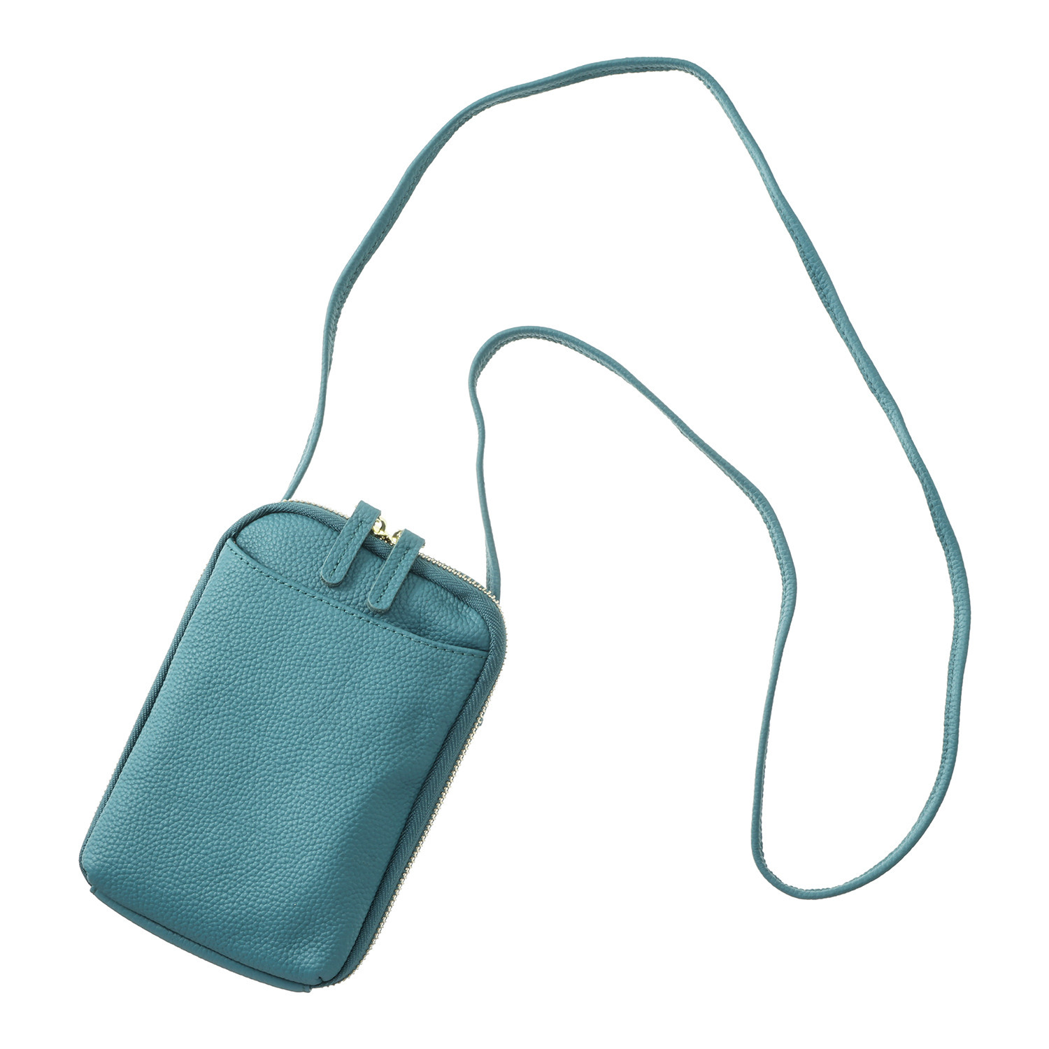 グッシオイタリー 牛革 スマホショルダーバッグ