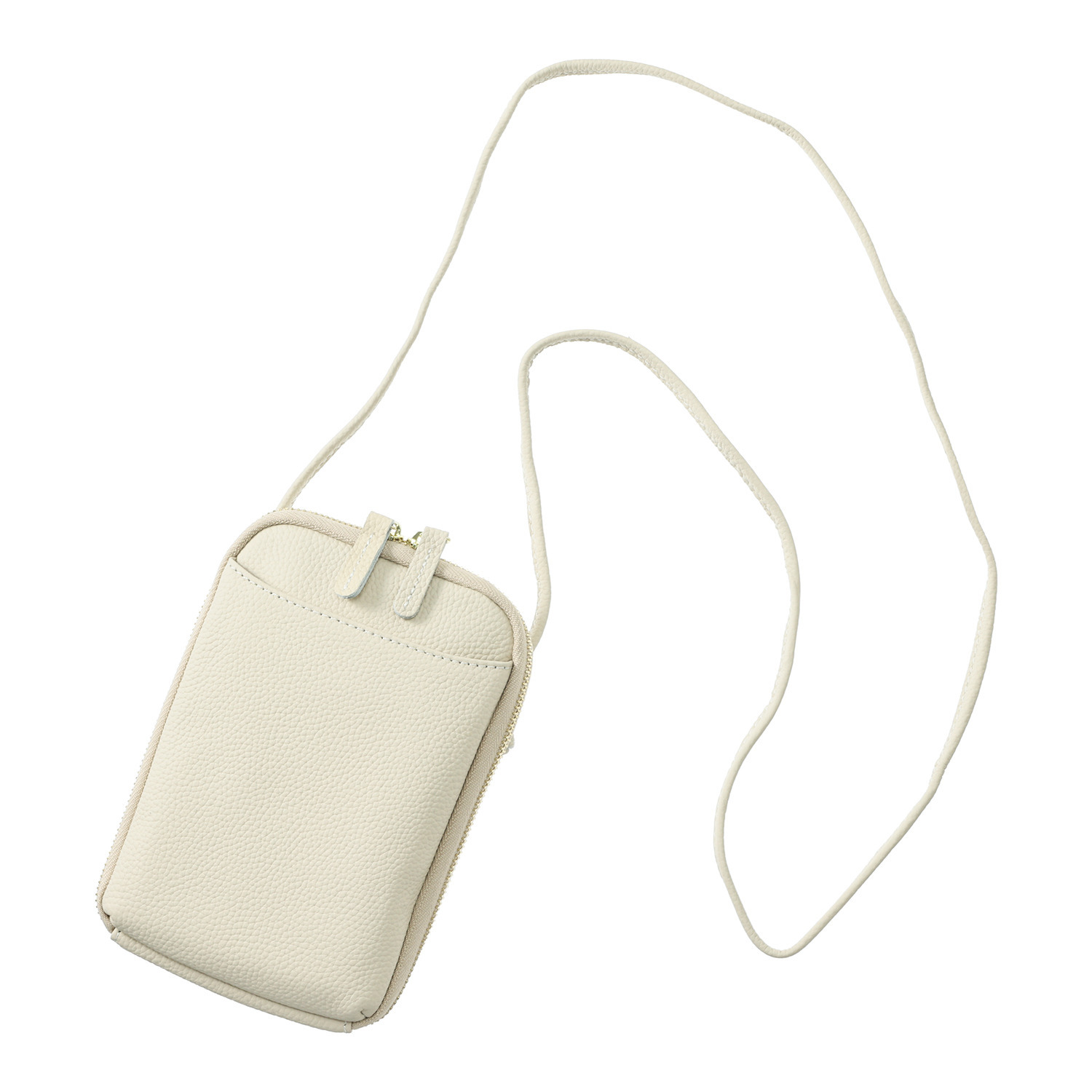 グッシオイタリー 牛革 スマホショルダーバッグ