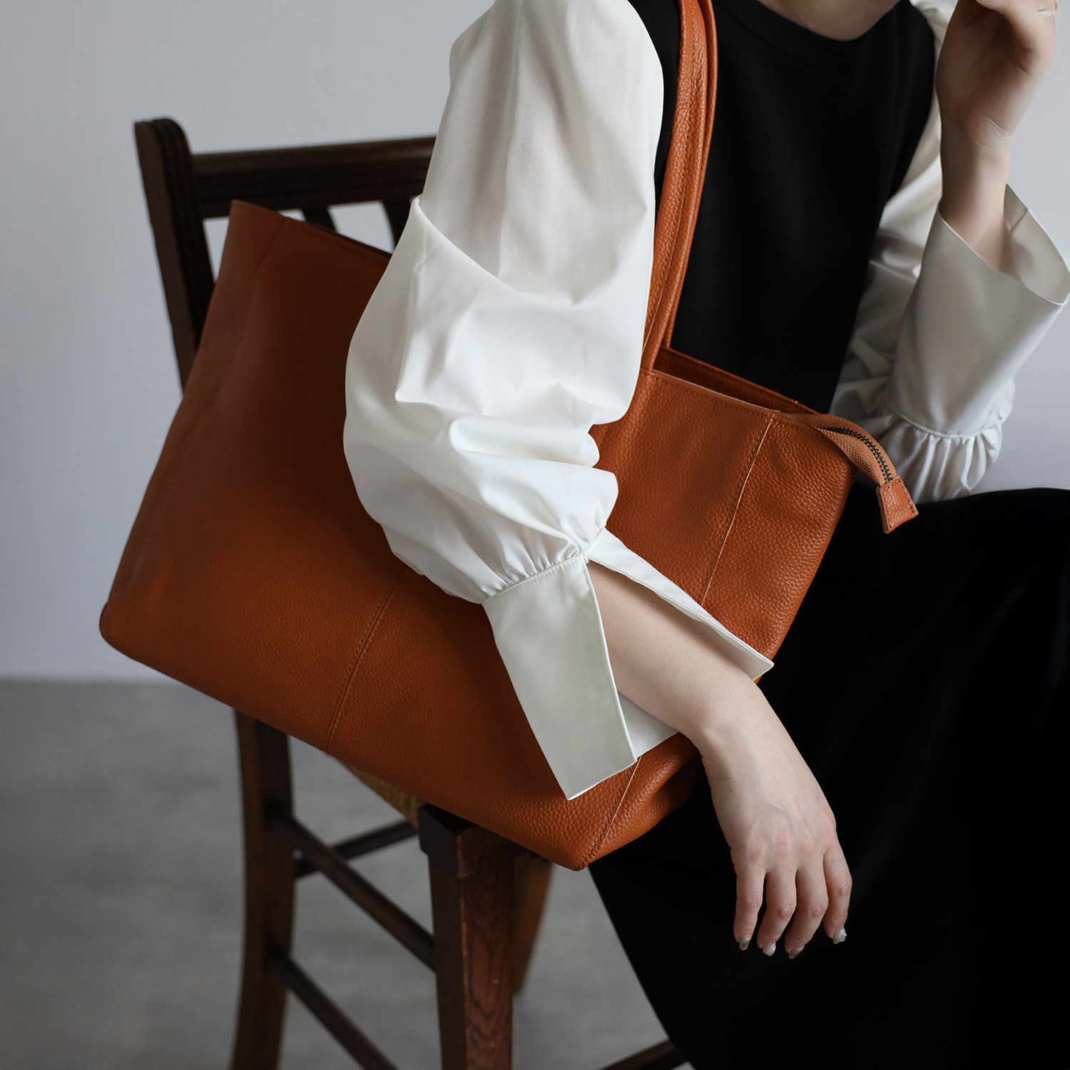 グッシオイタリー 牛革 トートバッグ