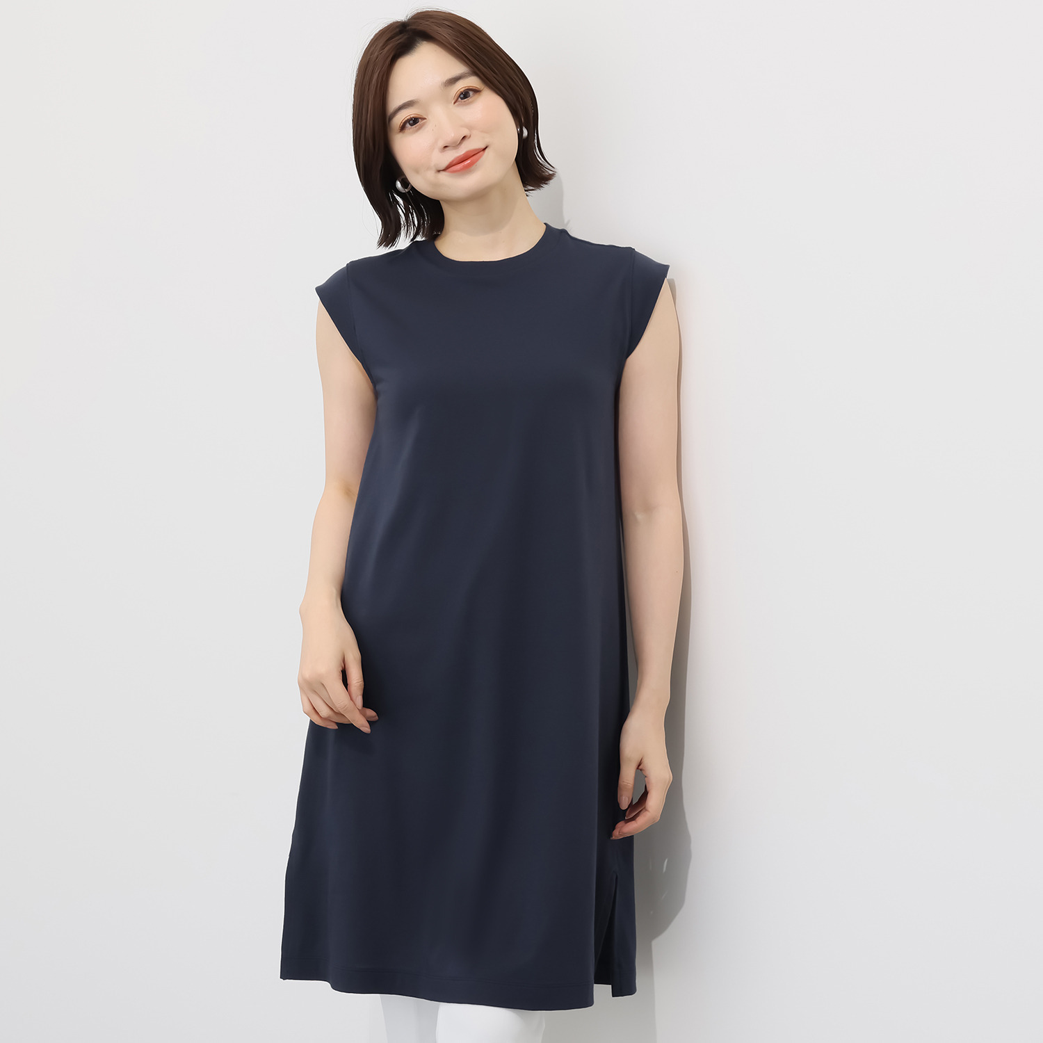 コンストファクスコーラン 和歌山から世界へ オーガニックコットン １００％ ハイゲージ天竺 フレンチチュニック