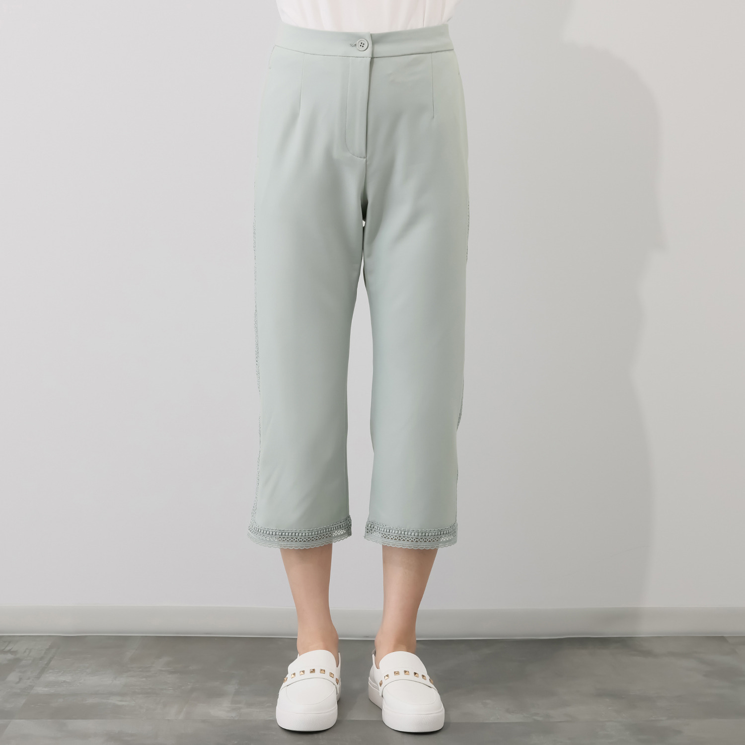 エムジェイアール　バイ マチコ　ジント　ロンドン レースアクセント ストレッチパンツ