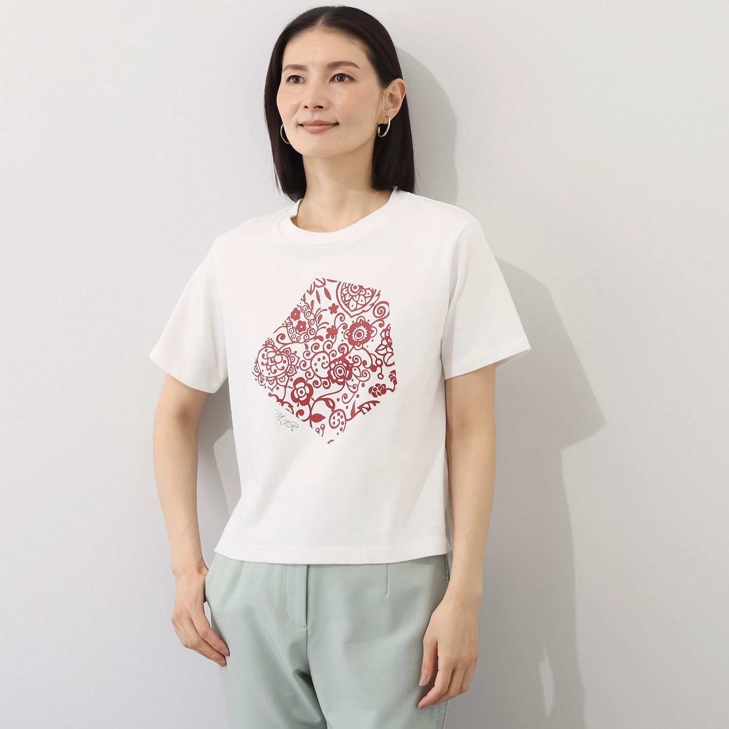 エムジェイアール　バイ マチコ　ジント　ロンドン オリジナルモティーフ グラフィックプリント プルオーバー