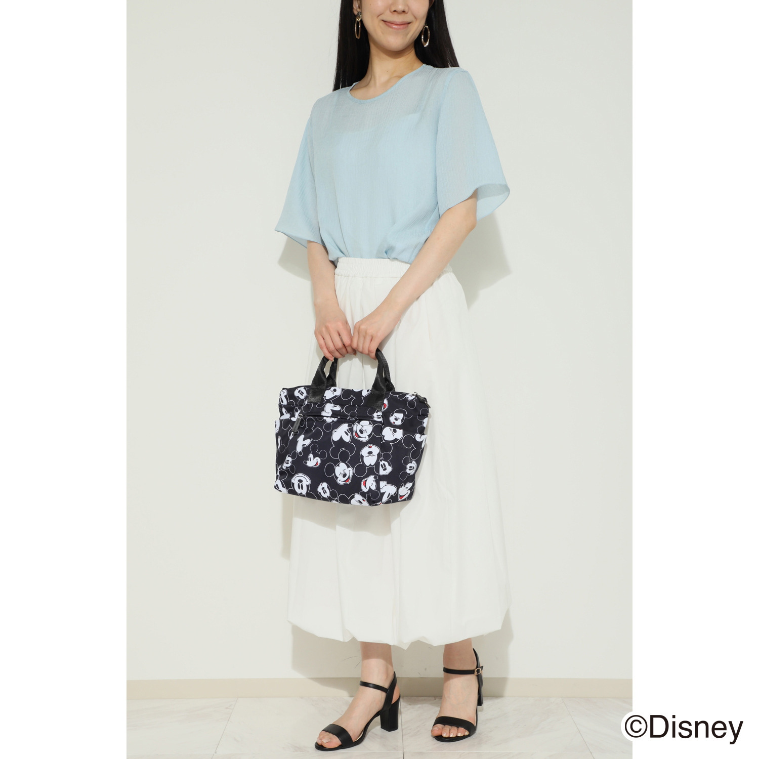 ベルモサ ミッキーマウス 総柄 ２ＷＡＹトート