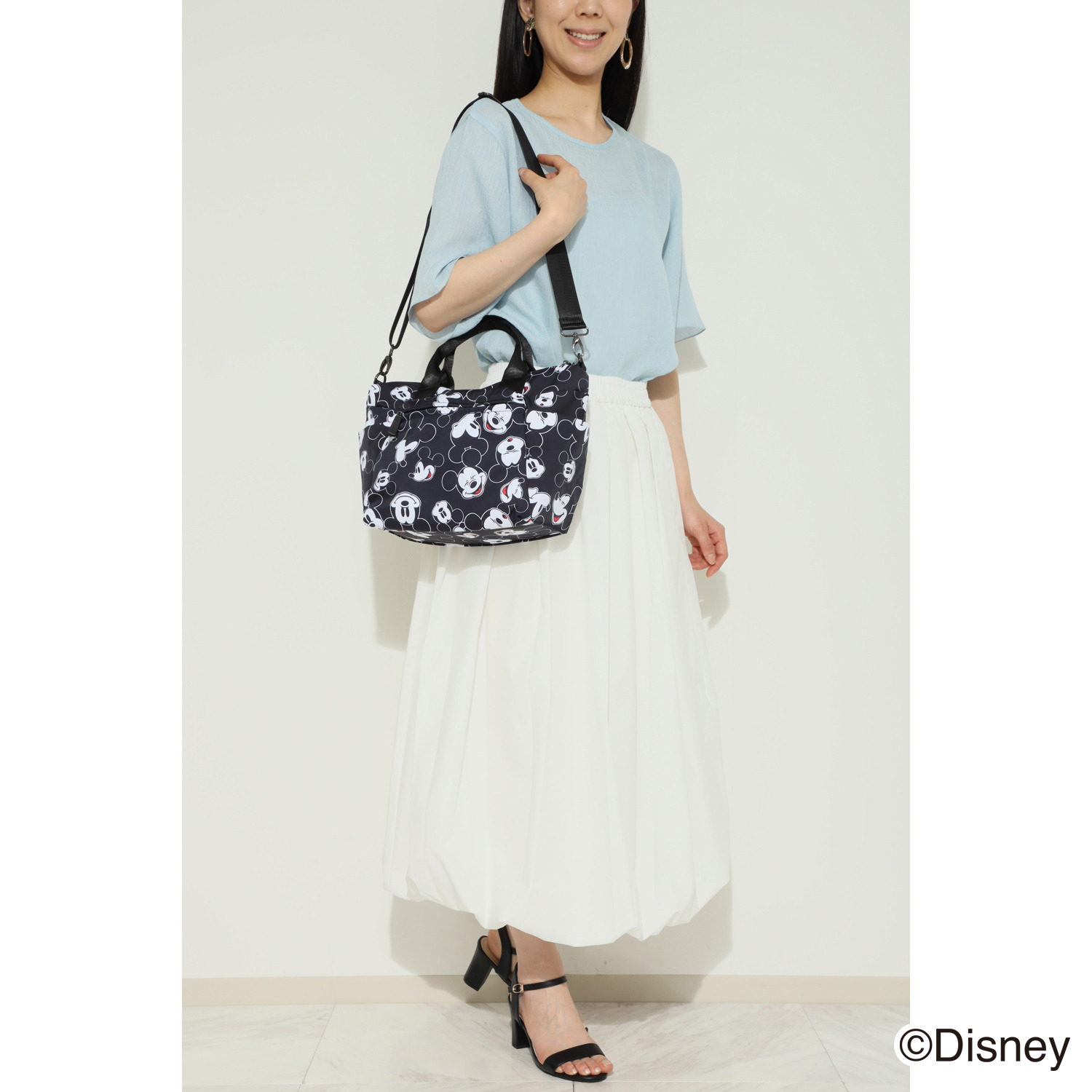 ベルモサ ミッキーマウス 総柄 ２ＷＡＹトート