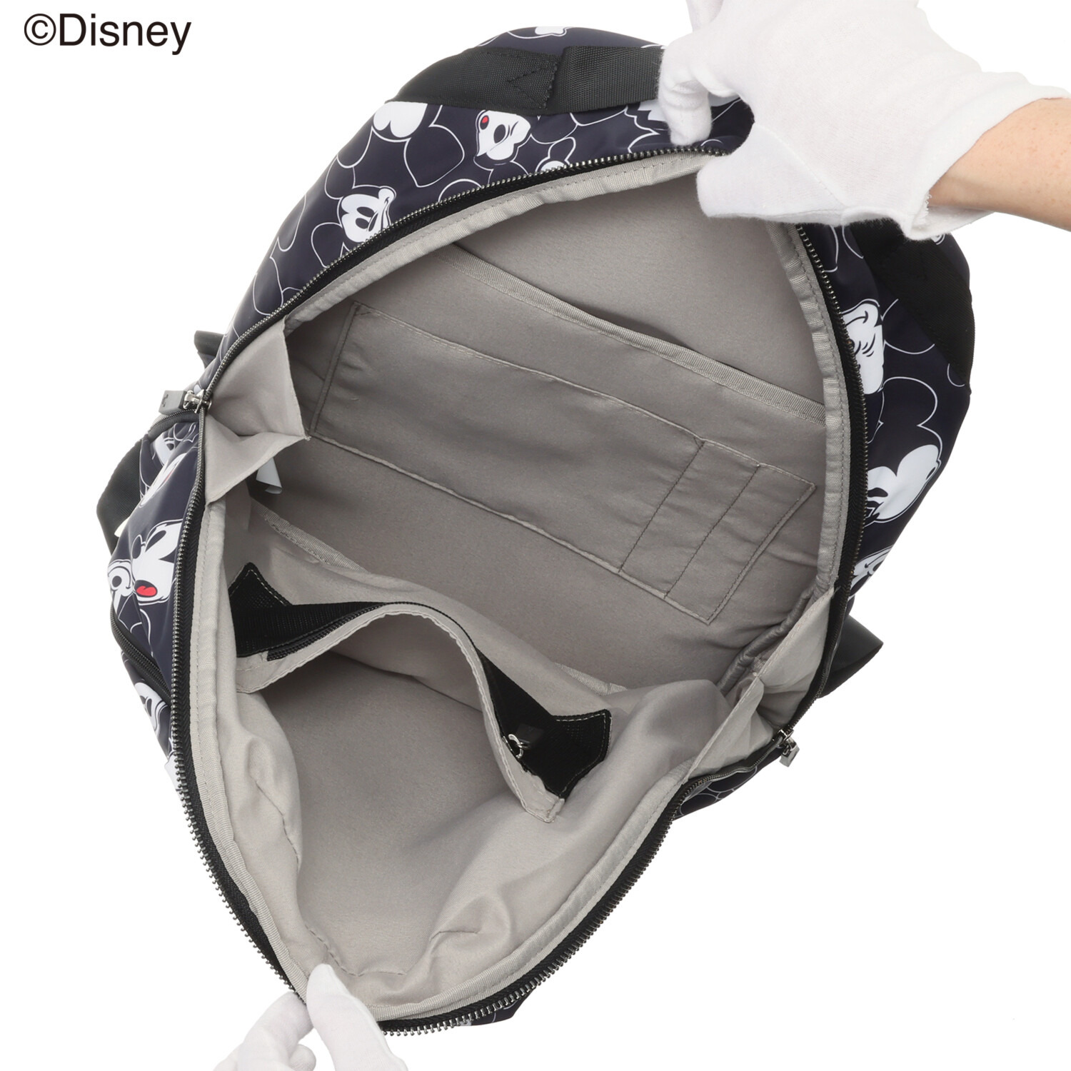 ベルモサ ミッキーマウス 総柄リュック Ａ４サイズ対応