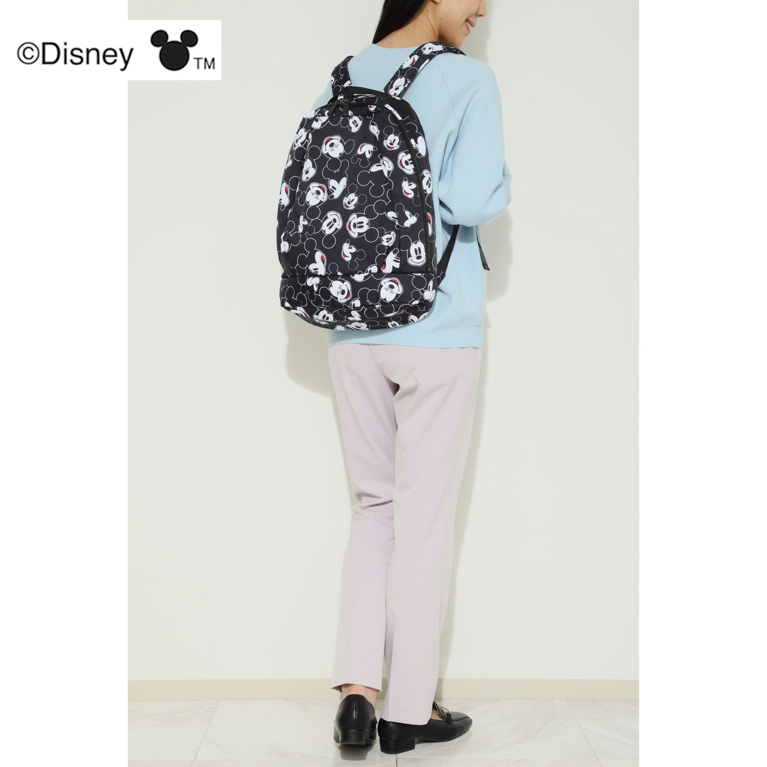 ベルモサ ミッキーマウス 総柄リュック Ａ４サイズ対応