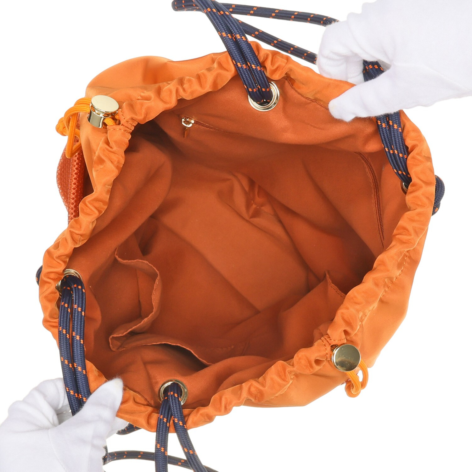 ベルモサ アースカラー 軽量 巾着トートバッグ