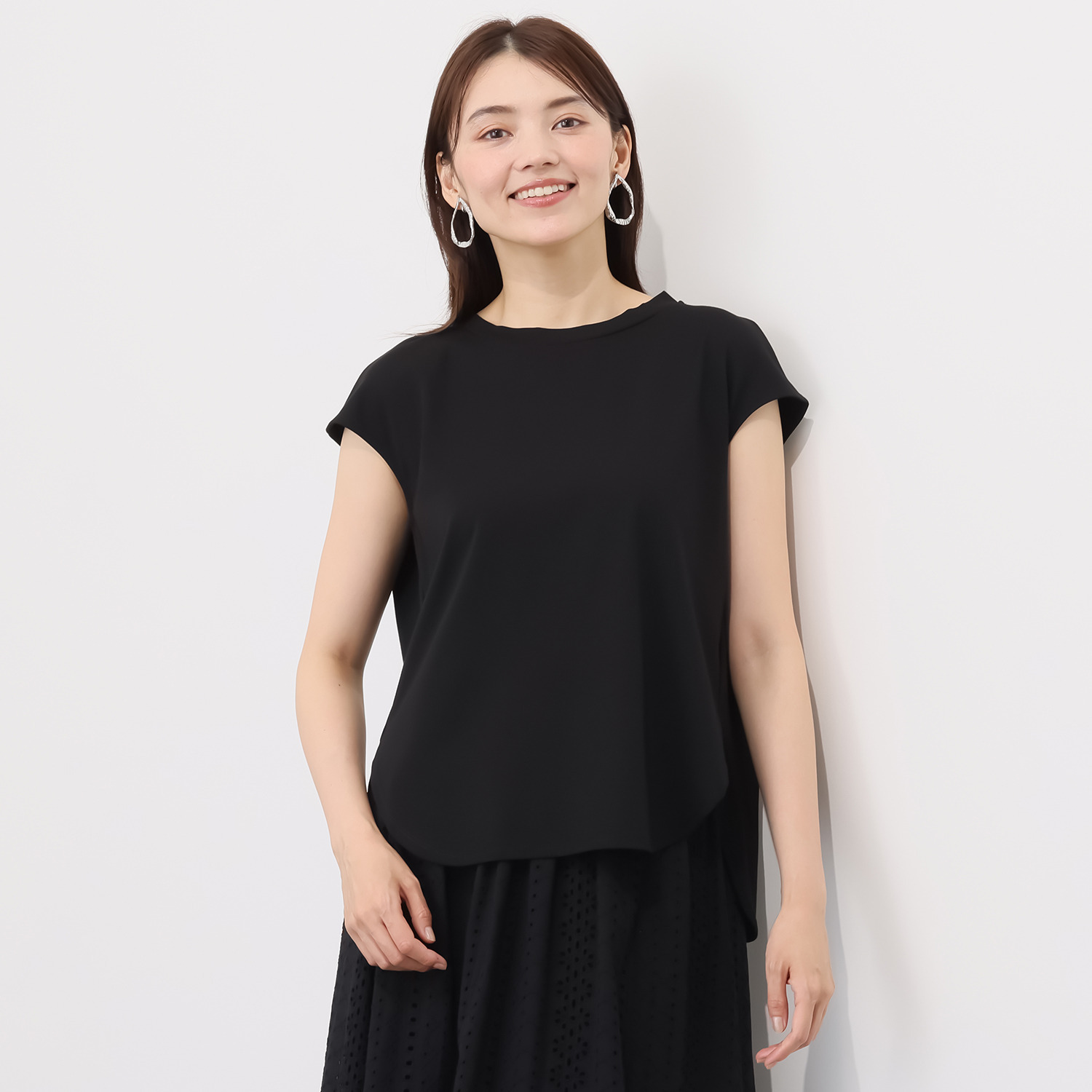 ルクオーレ 接触冷感 フレンチスリーブ プルオーバー