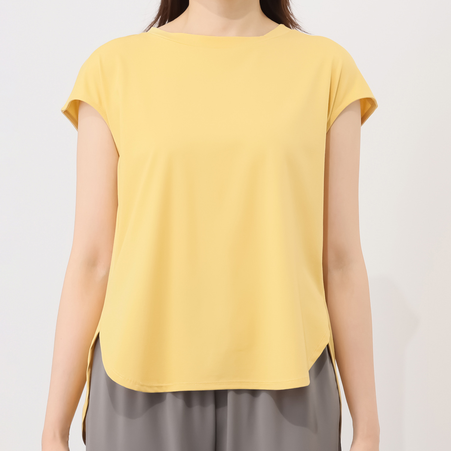 ルクオーレ 接触冷感 フレンチスリーブ プルオーバー