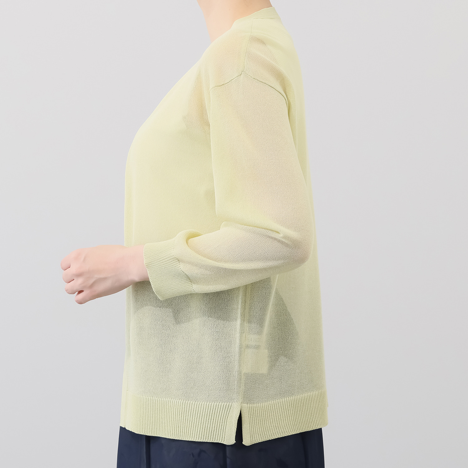 ルクオーレ シアーニット トッパーカーディガン