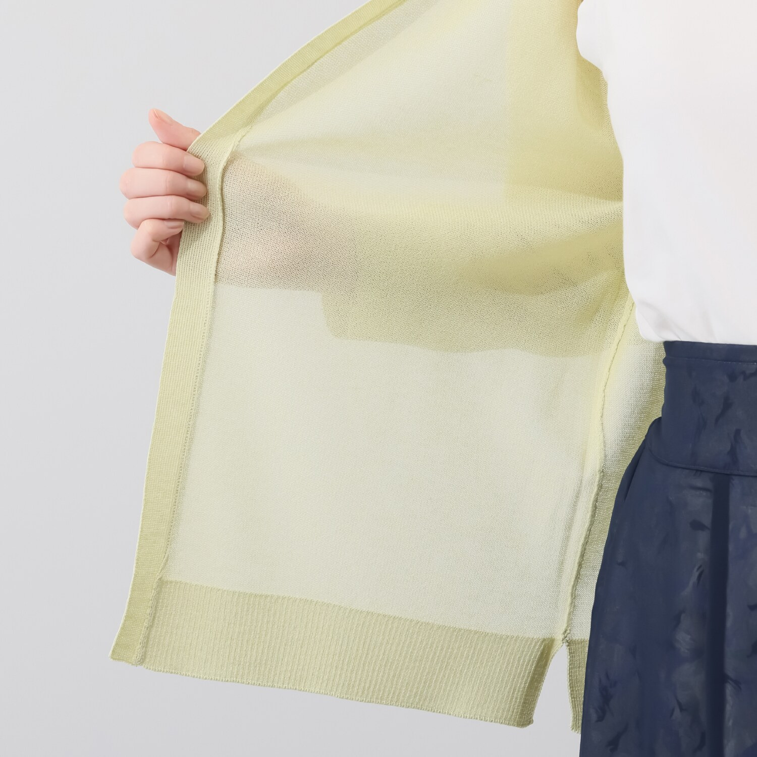 ルクオーレ シアーニット トッパーカーディガン