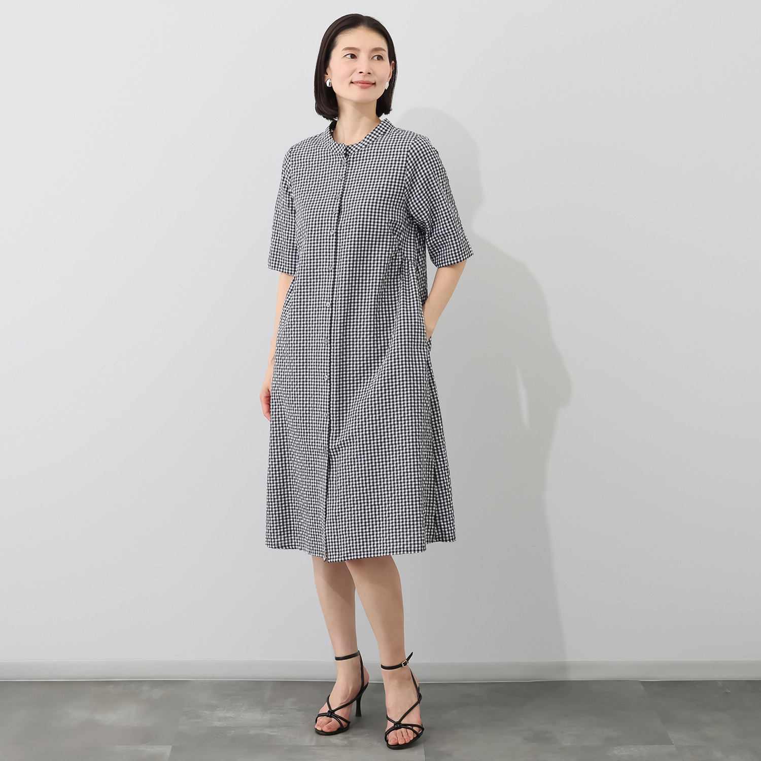 ダジュール ギンガムチェック ワンピース